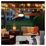 Depuley Outdoor Ceiling Fan with Light  52 Inch