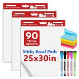 Thickened Sticky Easel Pad  25 x 30 Inches Flip