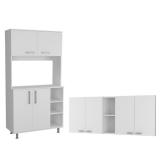Home Square 2 Piece Set with Wall Cabinet and Two