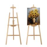 Adjustable Natural Pine Wooden Painting Basic