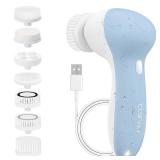 Rechargeable Facial Cleansing Spin Brush Set with
