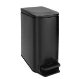 TrashAid Small Bathroom Trash Can with Lid Matt