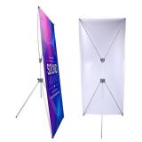 Adjustable X Banner Stand Fits Any Banner Size