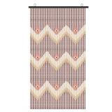 ANMINY Natural Wood Bamboo Beaded Curtain Wooden