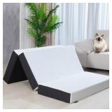 Memory Foam Folding Mattress 6 inch Twin Tri
