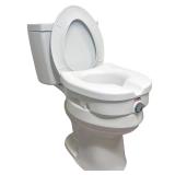 Carex E Z Lock Raised Toilet Seat and Toilet
