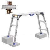 Work Platform 40 x 12 Folding 2 Steps Aluminum