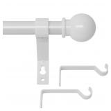 White Curtain Rods for Windows 66 to 120