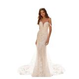 LISJEIU Tulle Mermaid Wedding Dresses 2025 Lace
