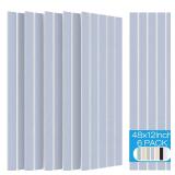 BUBOS 6 Pack Large Acoustic Panels 48x12Inch