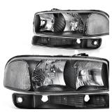 Headlight Assembly For 99 07 GMC Sierra 1500  99