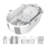 Collapsible Baby Bathtub for Infants to Toddlers