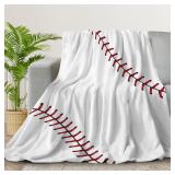 Super Soft Baseball Blanket for Boys   Girls