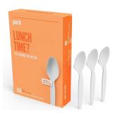 Perk Polystyrene Spoon  Heavy Weight  White  100