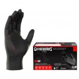 GLOVEWORKS Black Disposable Nitrile Industrial