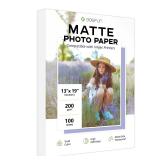 13x19 Matte Photo Paper  Goefun 200 GSM 54 LB
