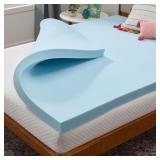 LINENSPA Memory Foam Mattress Topper   3 Inch Gel