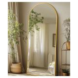 Full Length Mirror with Stand  58 x18  Arched