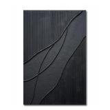 NANKAI Art Hand Painted Thick Texture Black