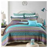 NEWLAKE Striped Jacquard Style Cotton 3 Piece