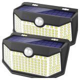 HMCITY Solar Lights Outdoor 120 LED with Lights