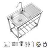 Outdoor Utility Sink Free Standing Stainless