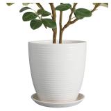 10 Inch Ceramic Planter Pot Large Plant Pot with