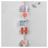 Tension Rod Shower Caddy  Rust Resistant 3 Tier