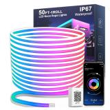 Nexillumi 50FT Neon LED Rope Lights IP67