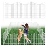 12 Panels No Dig Decorative Garden Fence  33 in H