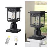 Emliviar Exterior Solar Lamp with Pier Mount Base