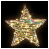 Prismatic Christmas Star Decor   13 Inch