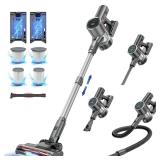 Cordless Vacuum Cleaner  2 Batteries 100 Mins