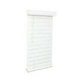 2 1 2  Cordless Faux Wood Blind   Bright White