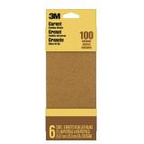 3M Sandpaper  100 Grit  6 Sheets  3 2 3 in x 9 in