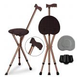 Adjustable Height Cane with Seat  Lightweight