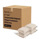 KARAT EARTH Clamshell Take Out Food Containers  8