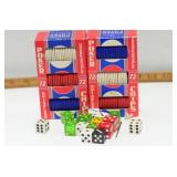 144 Unbreakable Poker Chips & 15+ 6 Sided Die
