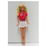 1966 Barbie Red Flag Shirt White Skirt