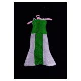 Green and White Barbie Cocktail Dress