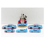 5 Die Cast Richard Petty Cars 1 Ornament