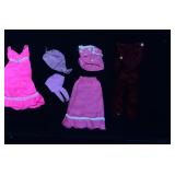 Pink & Maroon Barbie Cloths