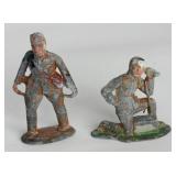 2 Lead Soldiers Walking & Crouched