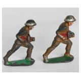 2 Manoil #27 Gunning Soldiers