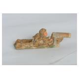 Prone Chalk Machine Gunner