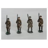 4 Lead Soldiers Marching