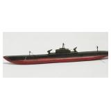 Red & Black Wooden Submarine