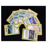 8 Random 1999 & 2000 Pokemon Trainer Cards