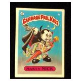 Garbage Pail Kids Nasty Nick 1a Glossy Back