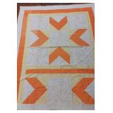 Orange, Yellow & White Quilt